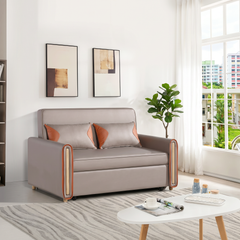 Norvessa Faux Leather Sofa Bed