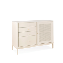 Ivory Senior Wooden Buffet Hutch | Chest of Drawer