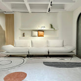 Mondina Cream Leather Functional Sofa