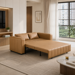 Selvina Faux Leather Sofa Bed