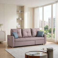 Lorvessa Faux Leather Sofa Bed
