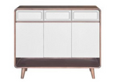 Verona 3 Door & 3 Drawer Shoe Cabinet by Wood Haven