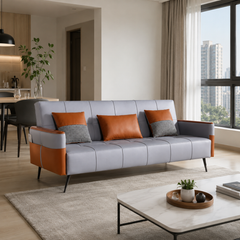 Alvaria Faux Leather Sofa Bed