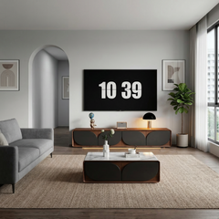 Teja Lacquered Solid Wood TV Console (200cm)