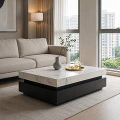 Caldressa Marble Storage Coffee Table