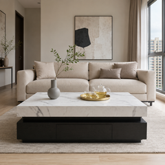 Caldressa Marble Storage Coffee Table