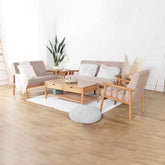 Megafurniture | Delora Fabric Wooden Sofa | Wooden Sofa