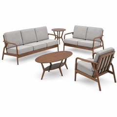 Marvono Fabric Wooden Frame Sofa