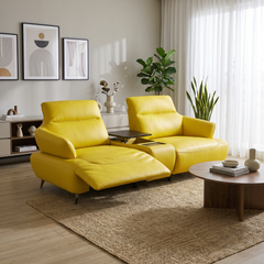Foden Genuine Leather Recliner Sofa