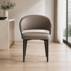 Waviano Leather Dining Chair