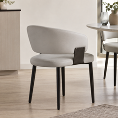 Waviano Leather Dining Chair