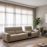 Mellen Genuine Leather Recliner Sofa
