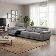 Montha Genuine Leather Recliner Sofa