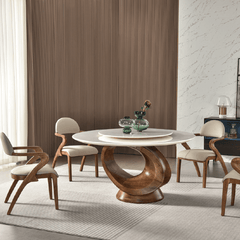 Yuri Sintered Stone Round Dining Table