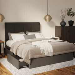 Lyra Fabric Drawer Bed Frame (Water Repellent & Pet Friendly) By Somnuz