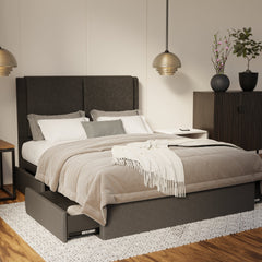 Vance Fabric Drawer Bed Frame (Water Repellent & Pet Friendly) By Somnuz