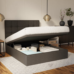 Elara Fabric Storage Bed Frame (Water Repellent & Pet Friendly) By Somnuz
