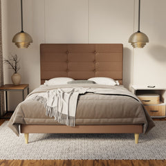 Kaelen Fabric Bed Frame (Water Repellent & Pet friendly) By Somnuz