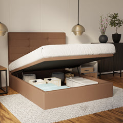 Kaelen Fabric Storage Bed Frame (Water Repellent & Pet Friendly) By Somnuz