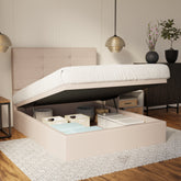 Kaelen Fabric Storage Bed Frame (Water Repellent & Pet Friendly) By Somnuz