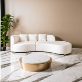 Dorca Boucle Fabric Sectional Sofa