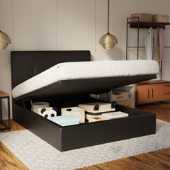 Lyra Genuine Leather Storage Bed (Gas Lift) By Esteller