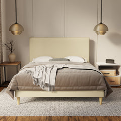 Kira Genuine Leather Bed Frame By Esteller