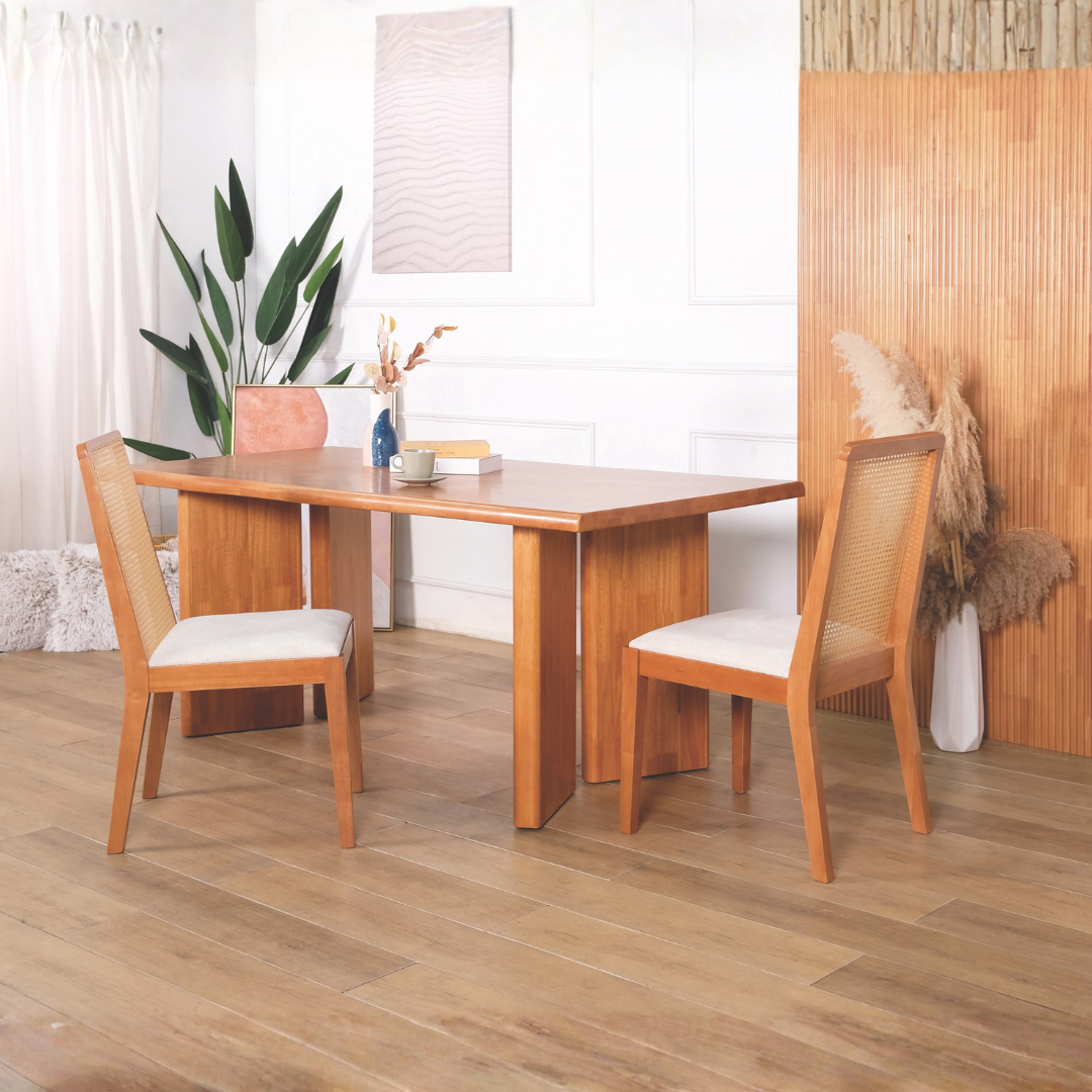 Maven Rattan Wooden Dining Chair