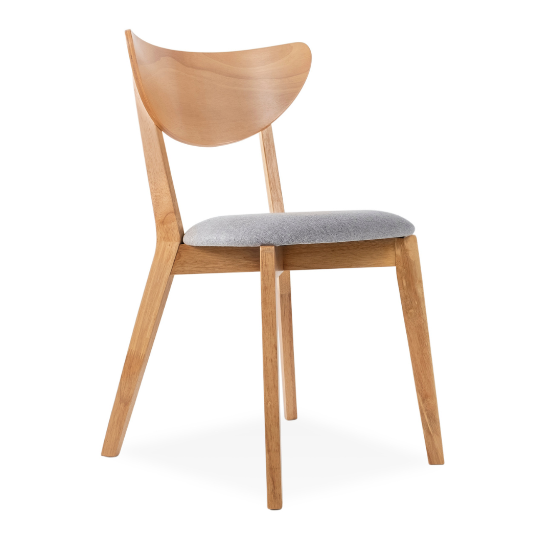 Morocco Black Faux Leather Wooden Dining Chair