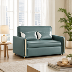 Norvessa Faux Leather Sofa Bed