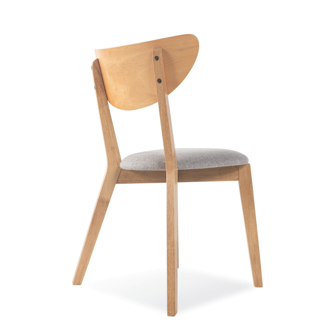 Morocco Black Faux Leather Wooden Dining Chair