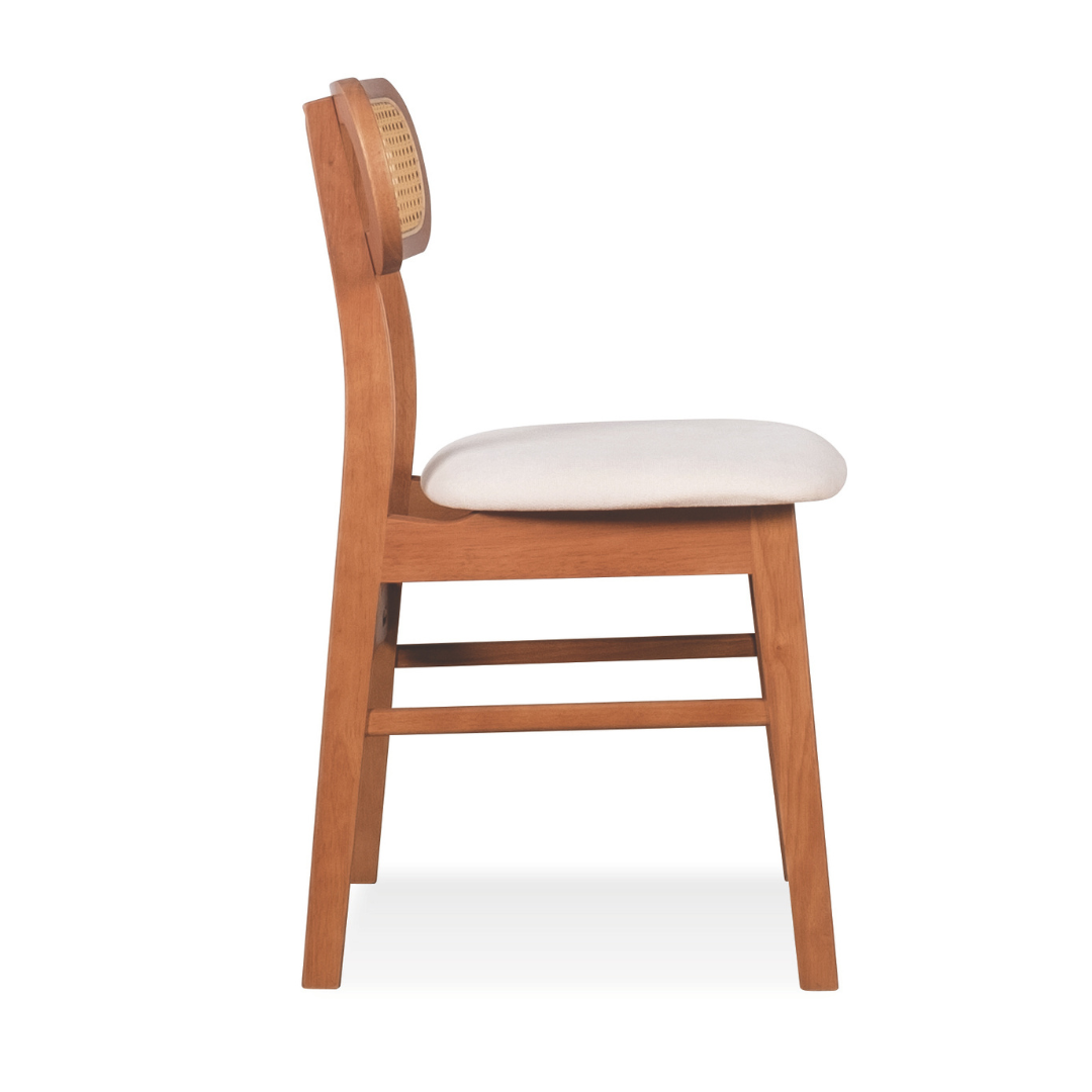 Rika Rattan Wooden Dining Chair