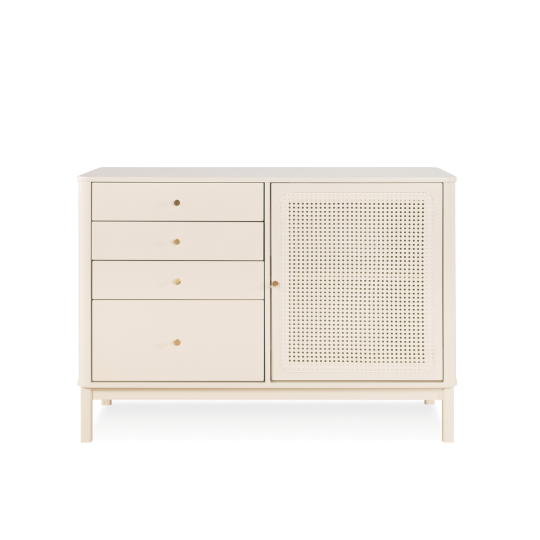 Ivory Senior Wooden Buffet Hutch | Chest of Drawer