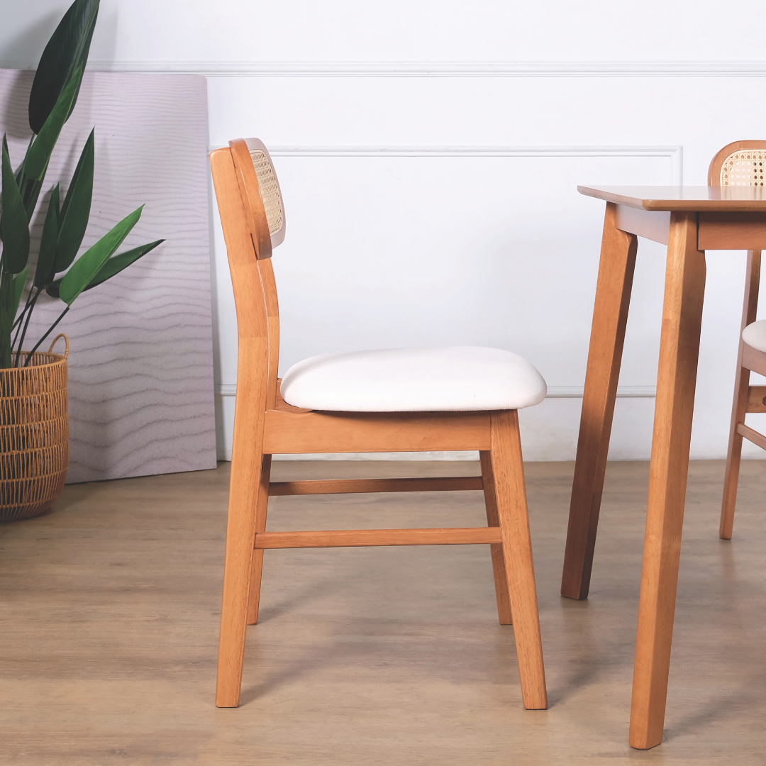 Rika Rattan Wooden Dining Chair