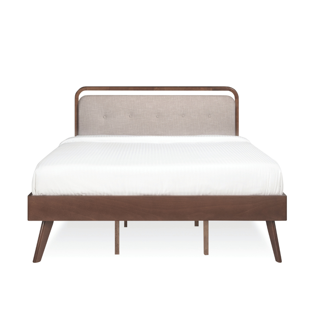 Divani Walnut Wooden Bed