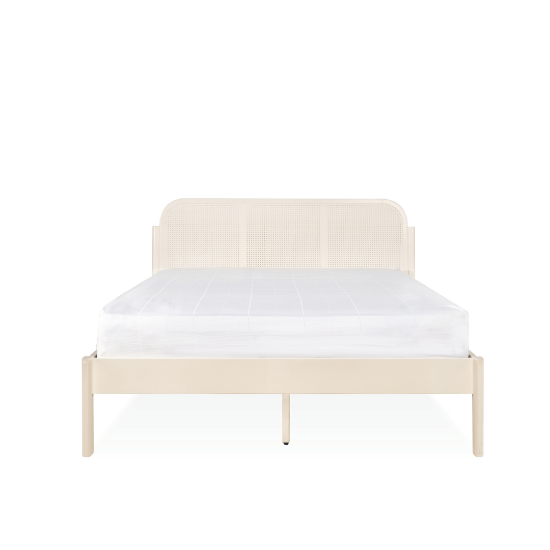 Ivory Wooden Bed