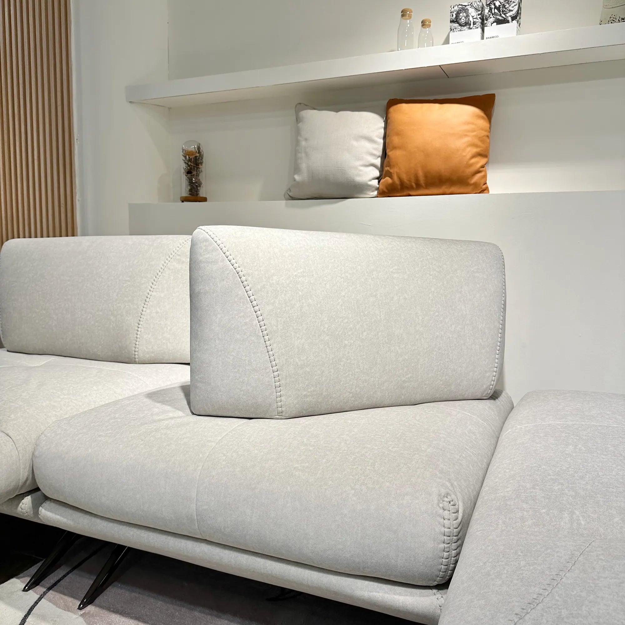 Mondina Cream Leather Functional Sofa
