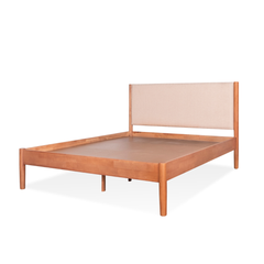 Winnie Fabric Wooden Bed