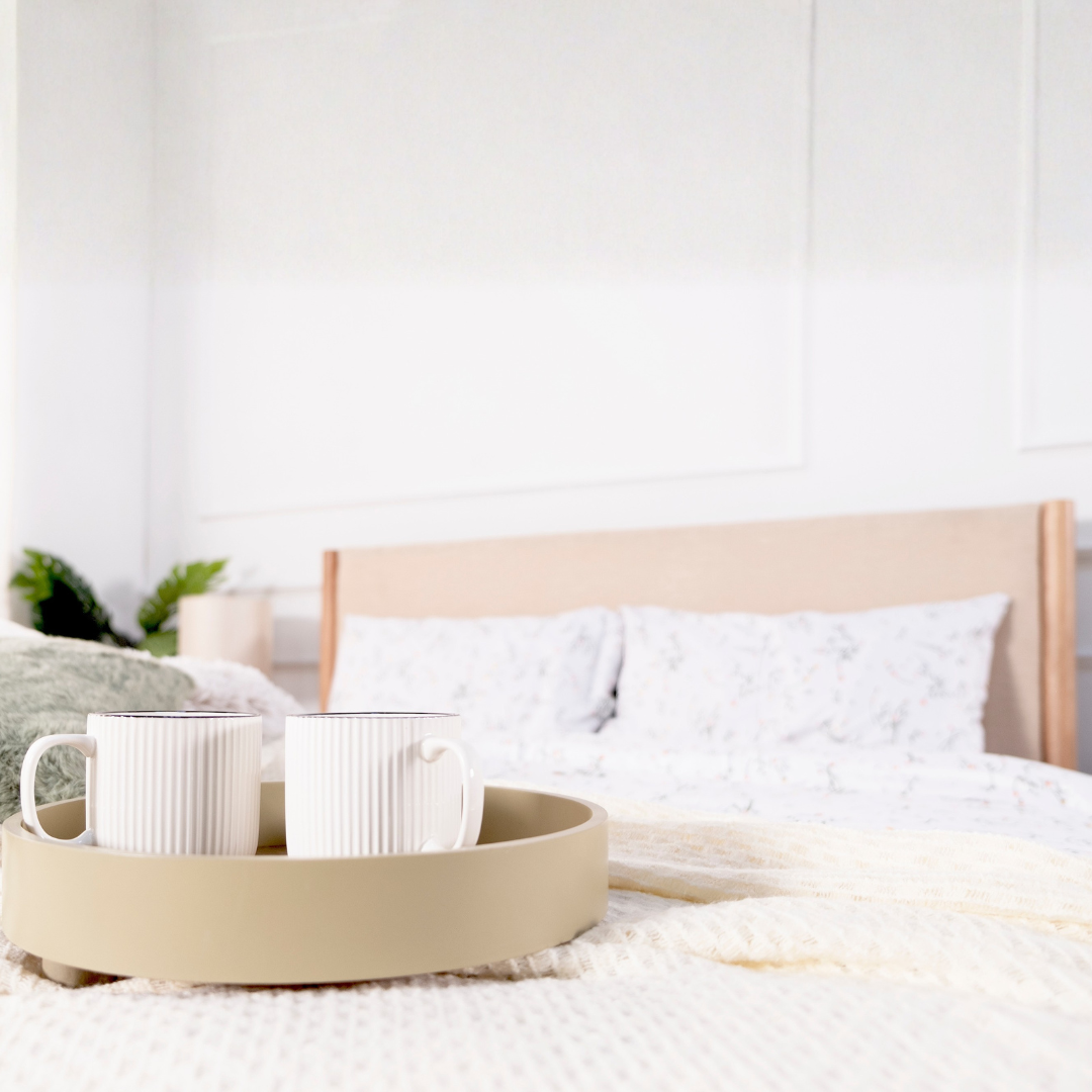 Winnie Fabric Wooden Bed