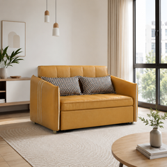 Aeressa Faux Leather Sofa Bed