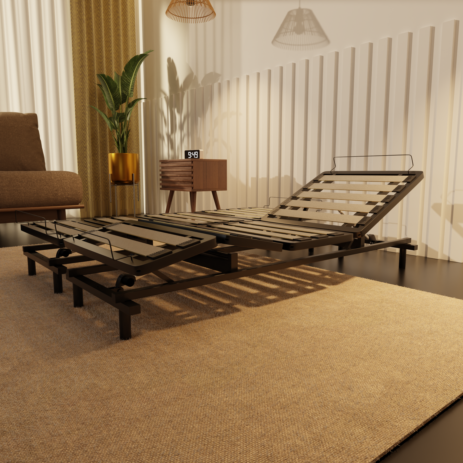 Somnuz® Restro Adjustable Base + Somnuz® Aire Mattress