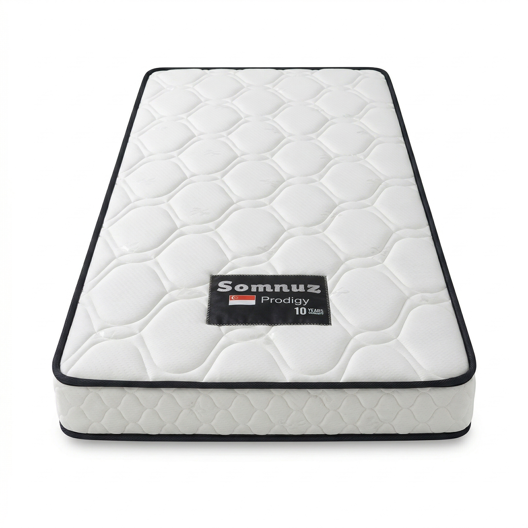Snova Faux Leather Divan + Somnuz® Prodigy Spring Mattress (Single & Super Single only)