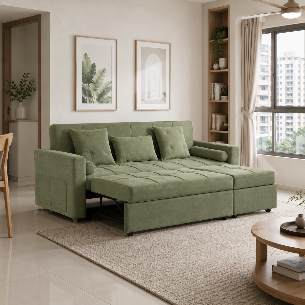 Lunvella Fabric Sofa Bed
