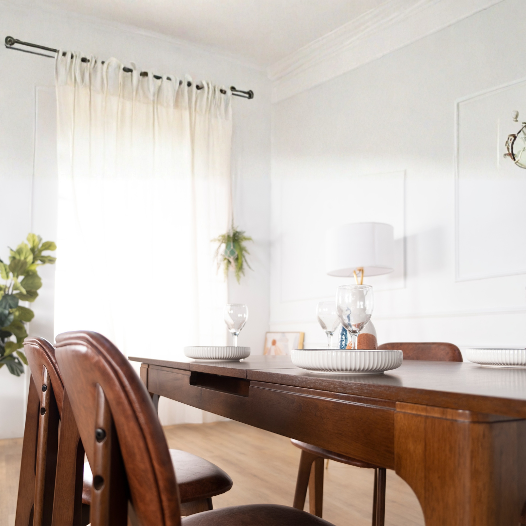 Christina Extendable Wooden Dining Table (170cm-200cm)