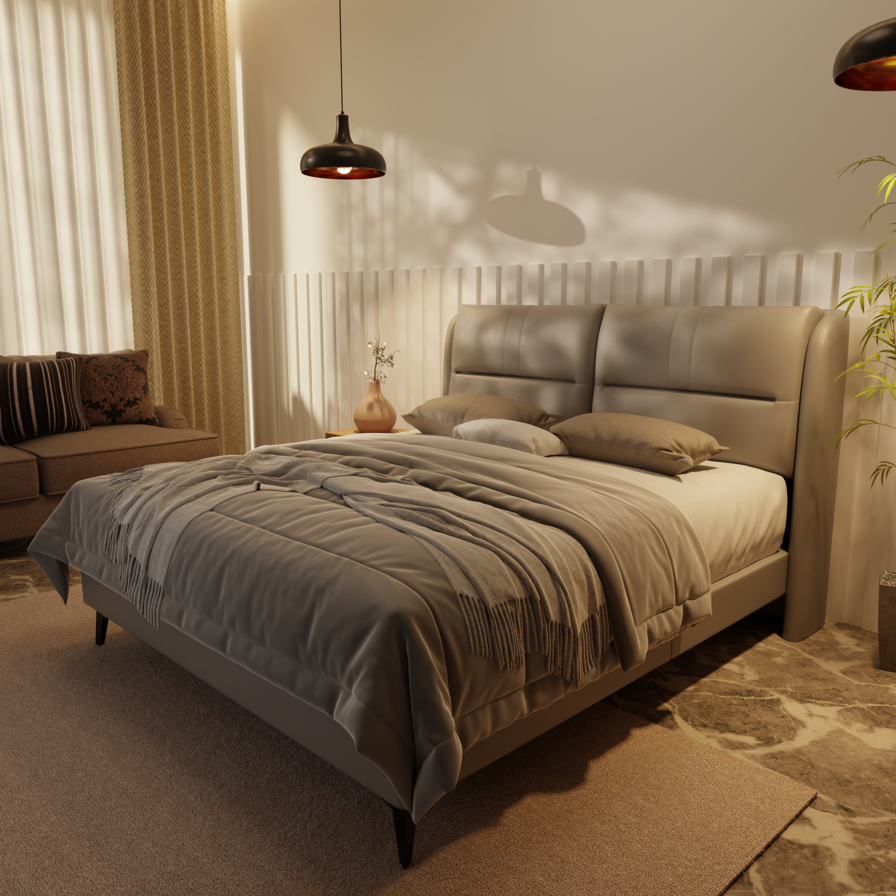 Linqe Genuine Leather Divan Bed Frame by Esteller