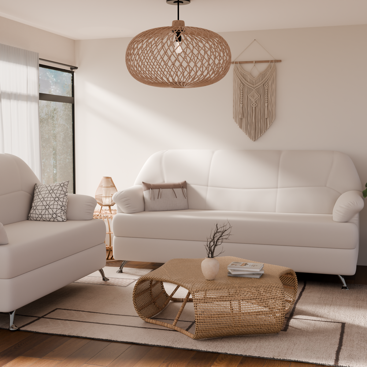 Luna Fabric Sofa