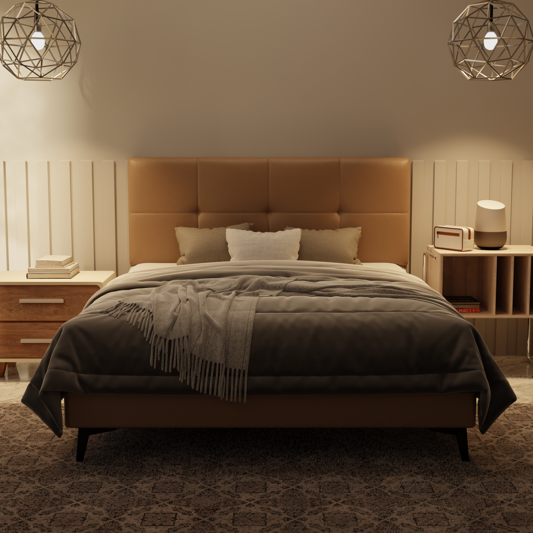 Koane Genuine Leather Divan Bed Frame by Esteller
