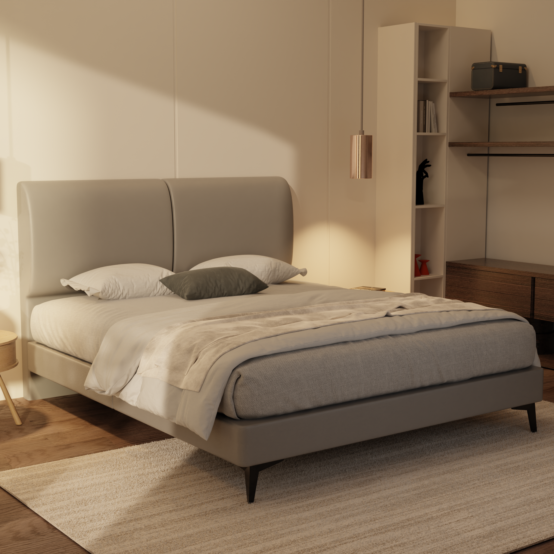 Gretelle Genuine Leather Divan Bed Frame by Esteller