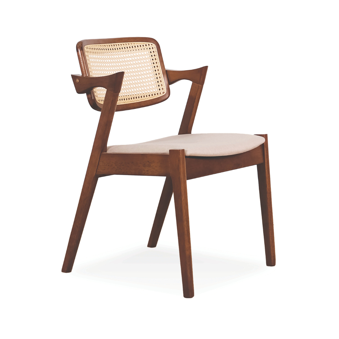Gavin Rattan Wooden Dining Chair