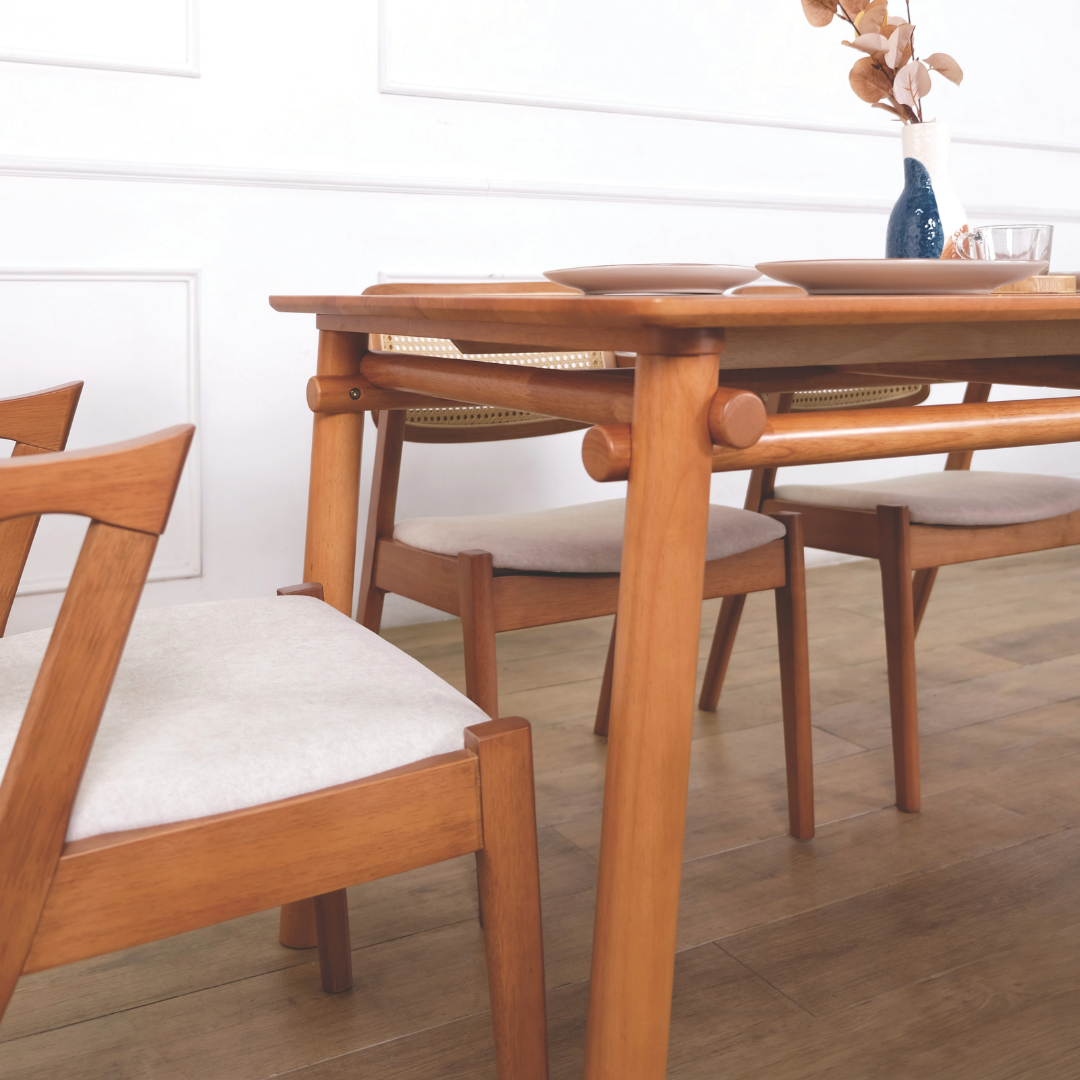 Gavin Rattan Wooden Dining Chair
